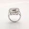 Bague 48 Bague en or blanc 18 carats avec diamants 58 Facettes