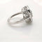 Bague 48 Bague en or blanc 18 carats avec diamants 58 Facettes