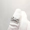 Bague 59 Bague en or blanc 18 carats sertie de diamants 58 Facettes