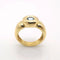 Bague 55 Bague en or jaune 18 carats avec topaze 58 Facettes