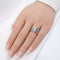 Bague 52 Bague en or blanc 18 carats sertie de diamants 58 Facettes