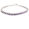 Bracelet Bracelet tennis en or blanc 18K serti d’améthystes 58 Facettes