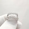 Bague 58 Bague en or blanc 18 carats et diamants 58 Facettes