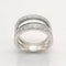 Bague 58 Bague en or blanc 18 carats et diamants 58 Facettes