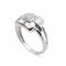 Bague 56 Bague en or blanc 18 carats sertie de diamants 58 Facettes