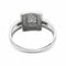 Bague 56 Bague en or blanc 18 carats sertie de diamants 58 Facettes