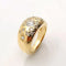 Bague 48 Bague en or jaune 18 carats avec diamants 58 Facettes