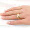 Bague 48 Bague en or jaune 18 carats avec diamants 58 Facettes