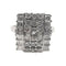 Bague 55 Bague en or blanc 18 carats sertie de diamants certifiés HRD 58 Facettes