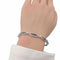 Bracelet Bracelet ancien en or blanc 18 carats, saphirs et diamants 58 Facettes
