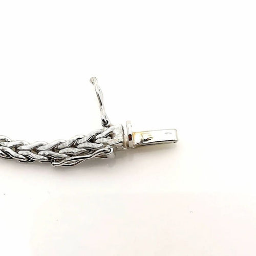 Bracelet Bracelet ancien en or blanc 18 carats, saphirs et diamants 58 Facettes