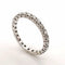 Bague 52 Alliance américaine - Bague en or blanc 18 carats et diamants 58 Facettes