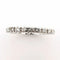 Bague 52 Alliance américaine - Bague en or blanc 18 carats et diamants 58 Facettes