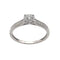 Bague 54 Bague solitaire en or gris 18 carats et diamants 58 Facettes