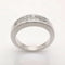 Bague 50 Alliance demi-tour en or blanc 18 carats et diamants 58 Facettes