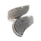 Bague 55 Bague en or blanc 18 carats pavée de diamants 58 Facettes