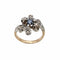 Bague 50 Bague vintage en or rose 18 carats, saphir et diamants 58 Facettes