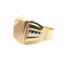 Bague 68 Bague chevalière en or 18 carats 58 Facettes