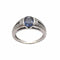 Bague 58 Bague en or blanc 18 carats avec saphir et diamants 58 Facettes