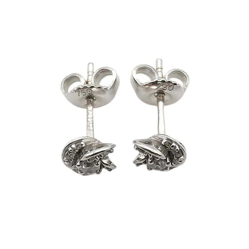 Boucles d'oreilles Boucles d'oreilles en or blanc 18 carats et diamants 58 Facettes