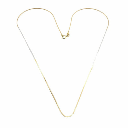 Collier Collier chaîne en or jaune et or blanc 18 carats 58 Facettes