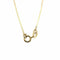 Collier Collier chaîne en or jaune et or blanc 18 carats 58 Facettes