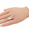 Bague 51 Bague en or jaune 18 carats sertie d’une aigue-marine 58 Facettes