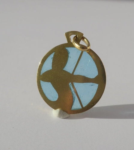 Pendentif Cartier - Pendentif Sagittaire en or jaune et émail plique-à-jour 58 Facettes