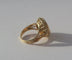 Bague 50 A. Augis - Bague chevalière Médaille d’Amour en or jaune, diamant et rubis 58 Facettes