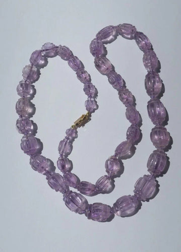Collier Collier d'améthystes, fermoir en or 18 carats 58 Facettes