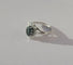 Bague 55 Bague Pompadour saphir vert et diamants en or blanc 18 carats 58 Facettes