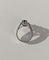 Bague 55 Bague Pompadour saphir vert et diamants en or blanc 18 carats 58 Facettes