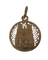 Pendentif Pendentif médaille commémoratif Cathédrale de Reims en or jaune 18 carats 58 Facettes