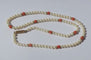 Collier choker or rose perles de culture Akoya corail
