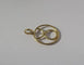 Pendentif Pendentif médaille zodiaque Taureau en or jaune 58 Facettes