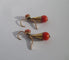 Boucles d'oreilles Boucles d’oreilles dormeuses pendantes XIXe en or rose 18 carats et corail 58 Facettes