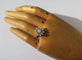 Bague 51 Bague marguerite en or blanc, platine et diamants 58 Facettes