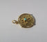Pendentif Pendentif médaille en or jaune et turquoise 58 Facettes