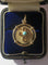Pendentif Pendentif médaille en or jaune et turquoise 58 Facettes