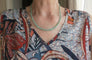 Collier Collier de perles d’émeraudes naturelles avec fermoir en or rose 18 carats 58 Facettes