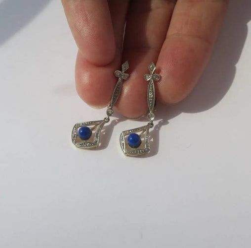 Boucles d'oreilles Art Déco - Boucles d'oreilles en or et diamants 58 Facettes