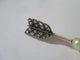 Broche Broche flèche en or rose 18 carats, perle fine et diamants 58 Facettes