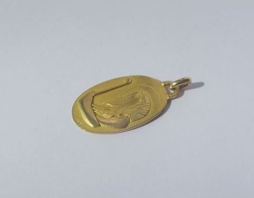 Pendentif A. Roure - Pendentif médaille Saint Christophe en or jaune 58 Facettes