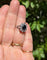 Bague 49 Pompadour - Bague ovale en or blanc, saphir et diamants 58 Facettes