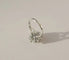 Bague 49 Pompadour - Bague ovale en or blanc, saphir et diamants 58 Facettes