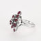 Bague 56 Bague Panier vintage en or blanc, diamants et rubis 58 Facettes