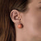 Boucles d'oreilles Dormeuses anciennes - Boucles d’oreilles en or rose et perles de corail 58 Facettes