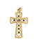 Pendentif Pendentif croix ancienne en or jaune 18 carats et diamants 58 Facettes