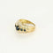 Bague 45 Bague vintage en or jaune 18K avec saphirs et diamants 58 Facettes