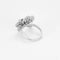 Bague 55.5 Orchidée - Bague en or blanc 18 k, diamants et saphirs 58 Facettes